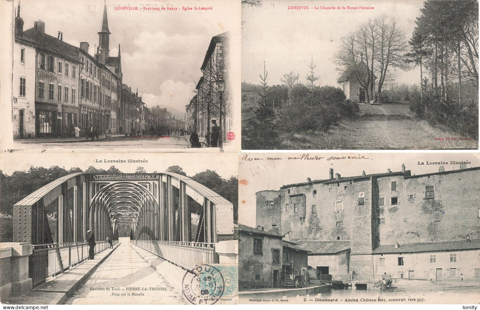 Destockage Lot De 33 Cartes Postales CPA De Meurthe Et Moselle Luneville Domjevin Toul Nancy Longwy Bas Pont à Mousson - 5 - 99 Postcards