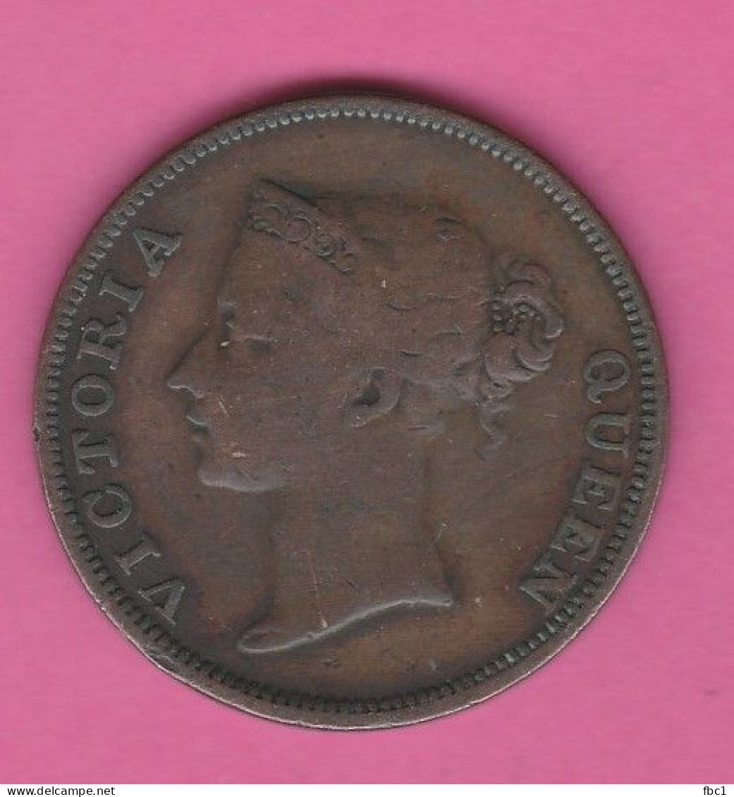 Inde Britannique - East India Company - One Cent 1845 - Reine Victoria - Kolonien