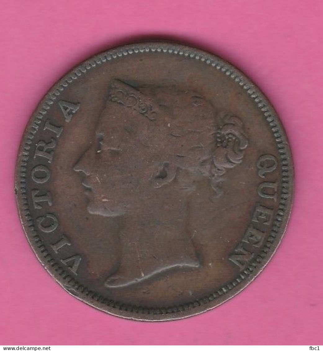 Inde Britannique - East India Company - One Cent 1845 - Reine Victoria - Colonias