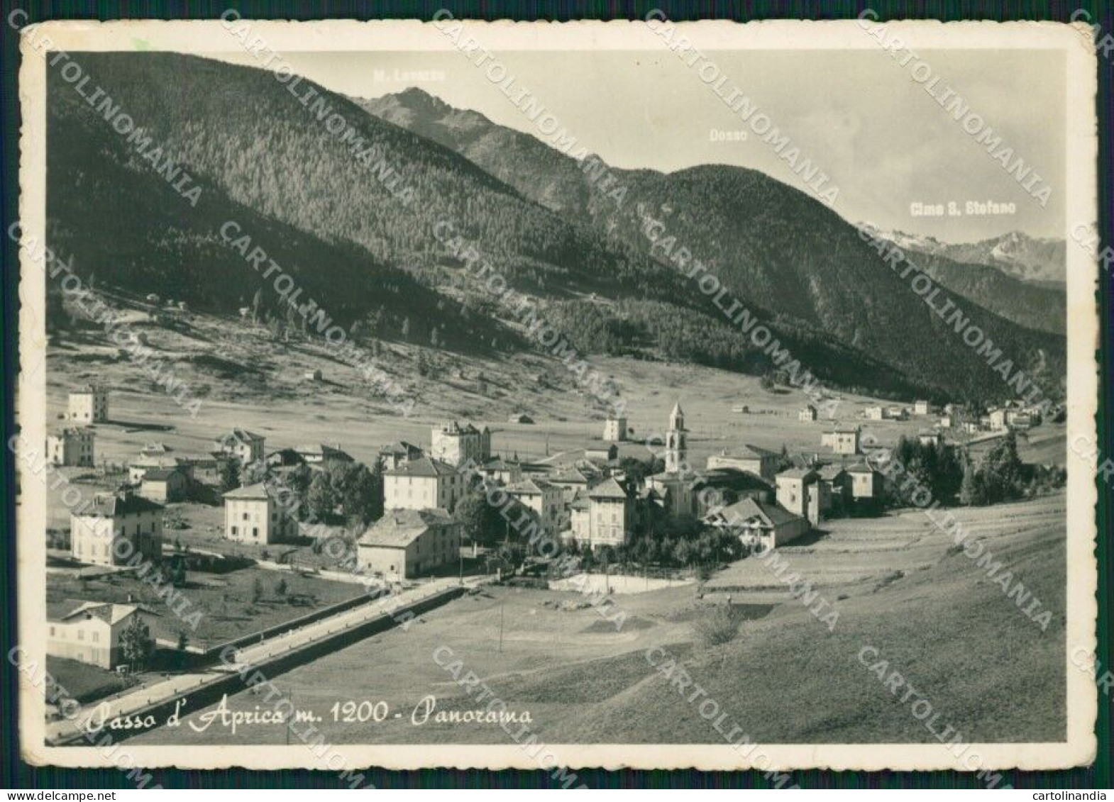 Sondrio Aprica Passo Di PIEGA Foto FG Cartolina ZK6510 - Sondrio