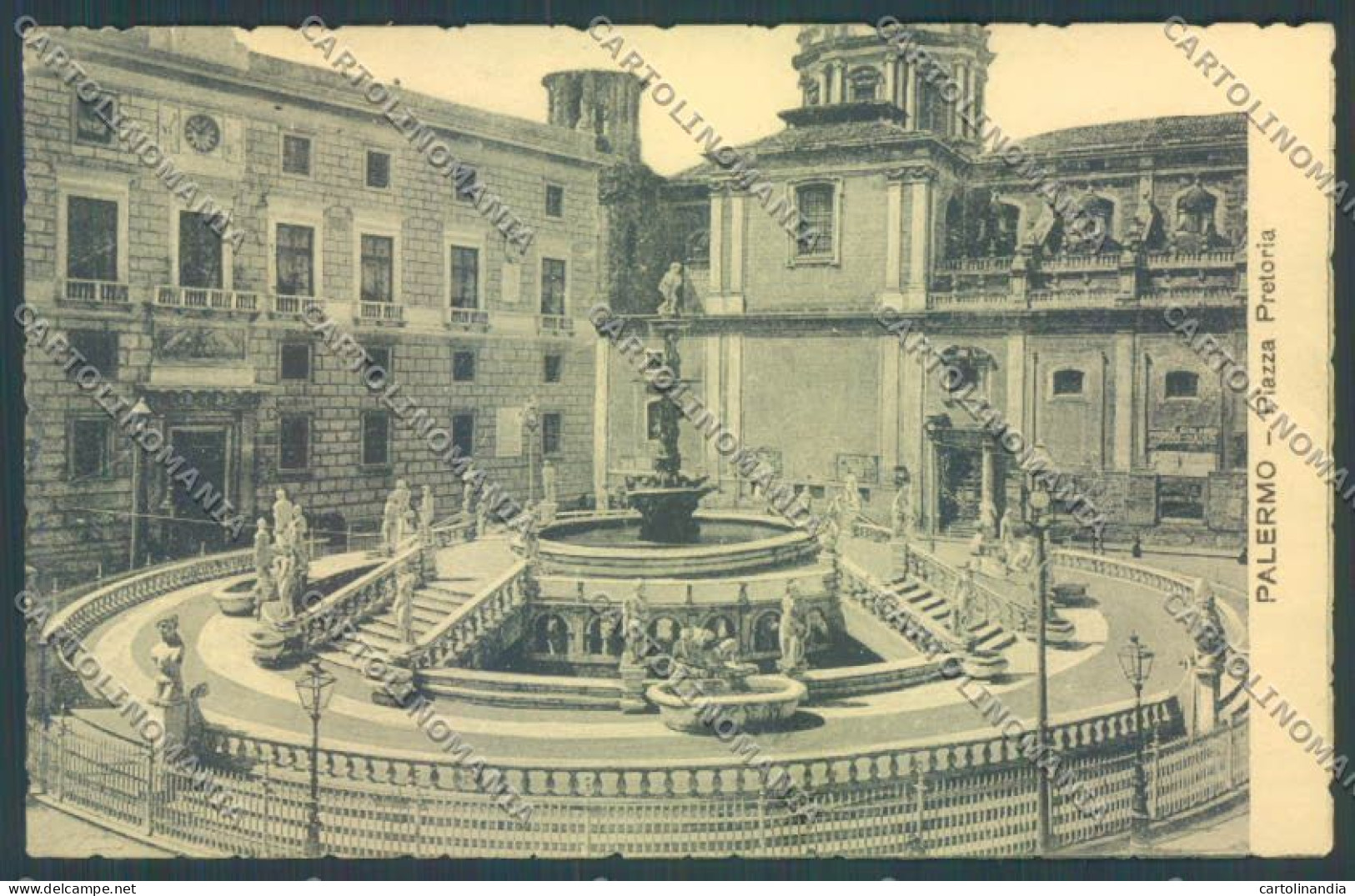 Palermo Città Piazza Pretoria Cartolina ZT7520 - Palermo