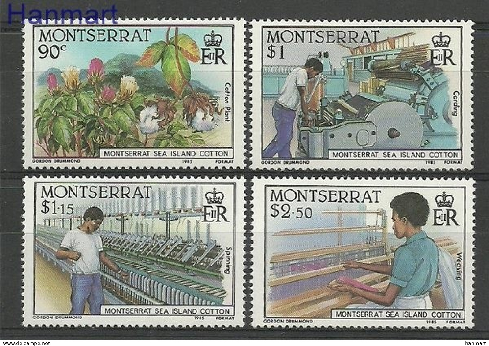 Montserrat 1985 Mi 586-589 MNH  (ZS2 MNT586-589) - Factories & Industries