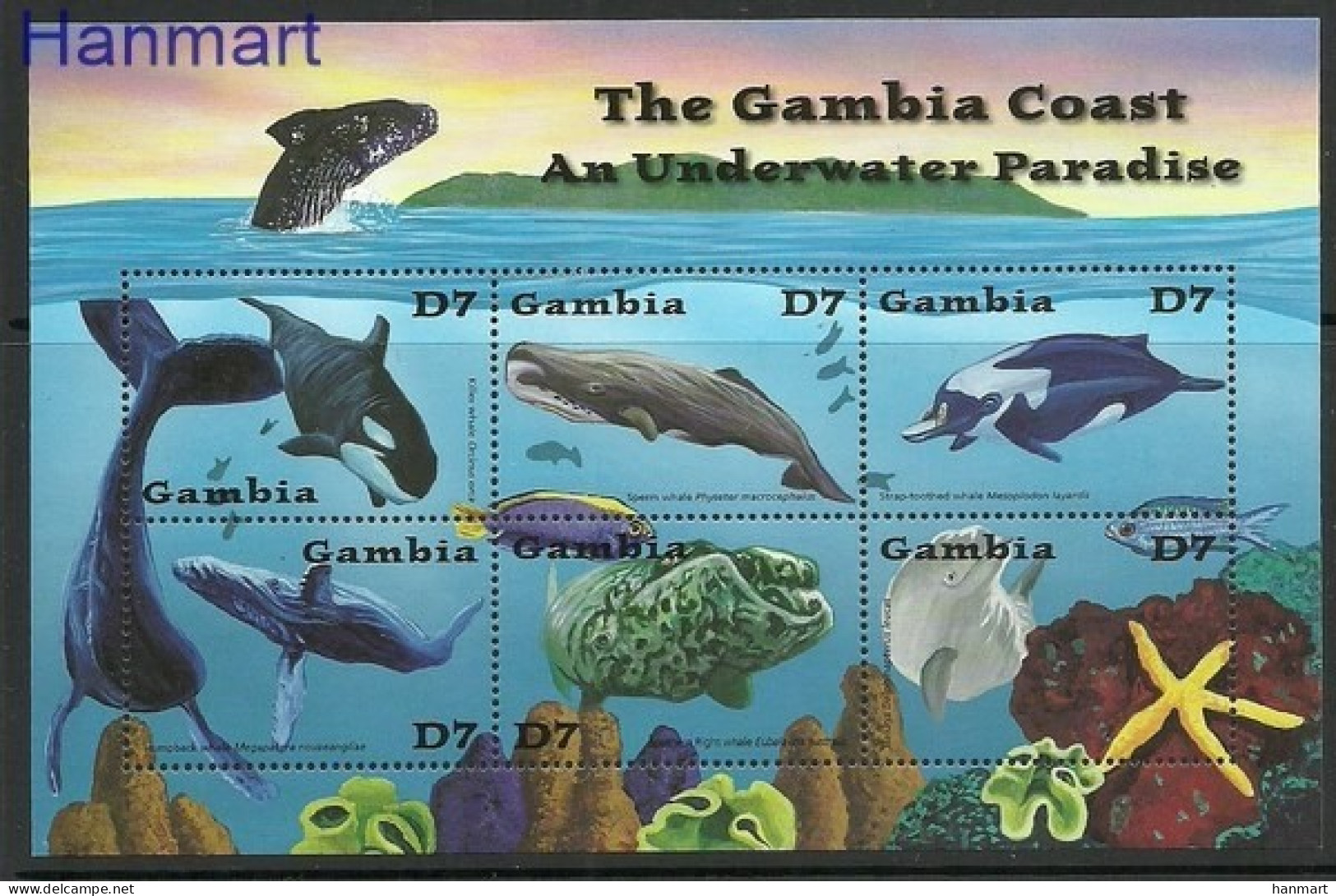 Gambia 2001 Mi 4463-4468 MNH  (ZS5 GMBark4463-4468) - Autres & Non Classés