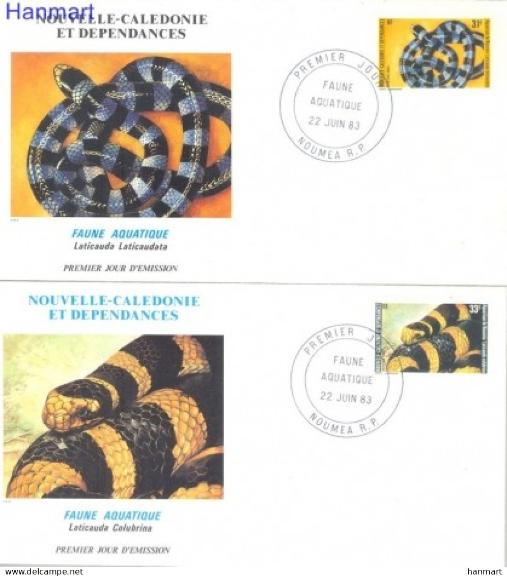 New Caledonia 1983 Mi 716-717 FDC  (FDC ZS7 NCL716-717) - Schlangen