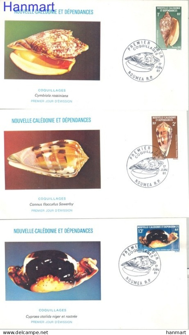 New Caledonia 1981 Mi 669-671 FDC  (FDC ZS7 NCL669-671) - Other & Unclassified