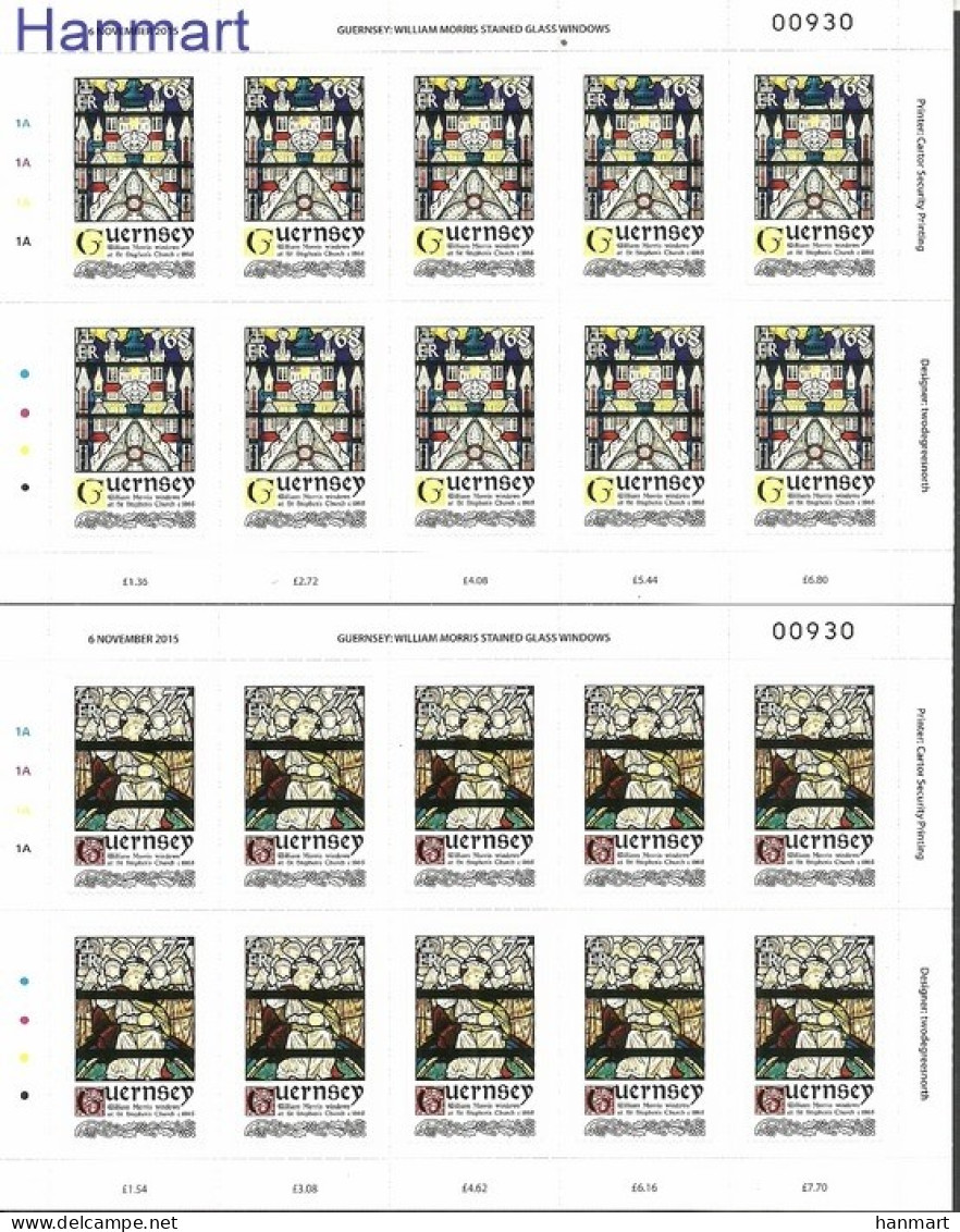 Guernsey 2015 Mi Sheet 1540-1546 MNH  (ZE3 GRNark1540-1546) - Vidrios Y Vitrales