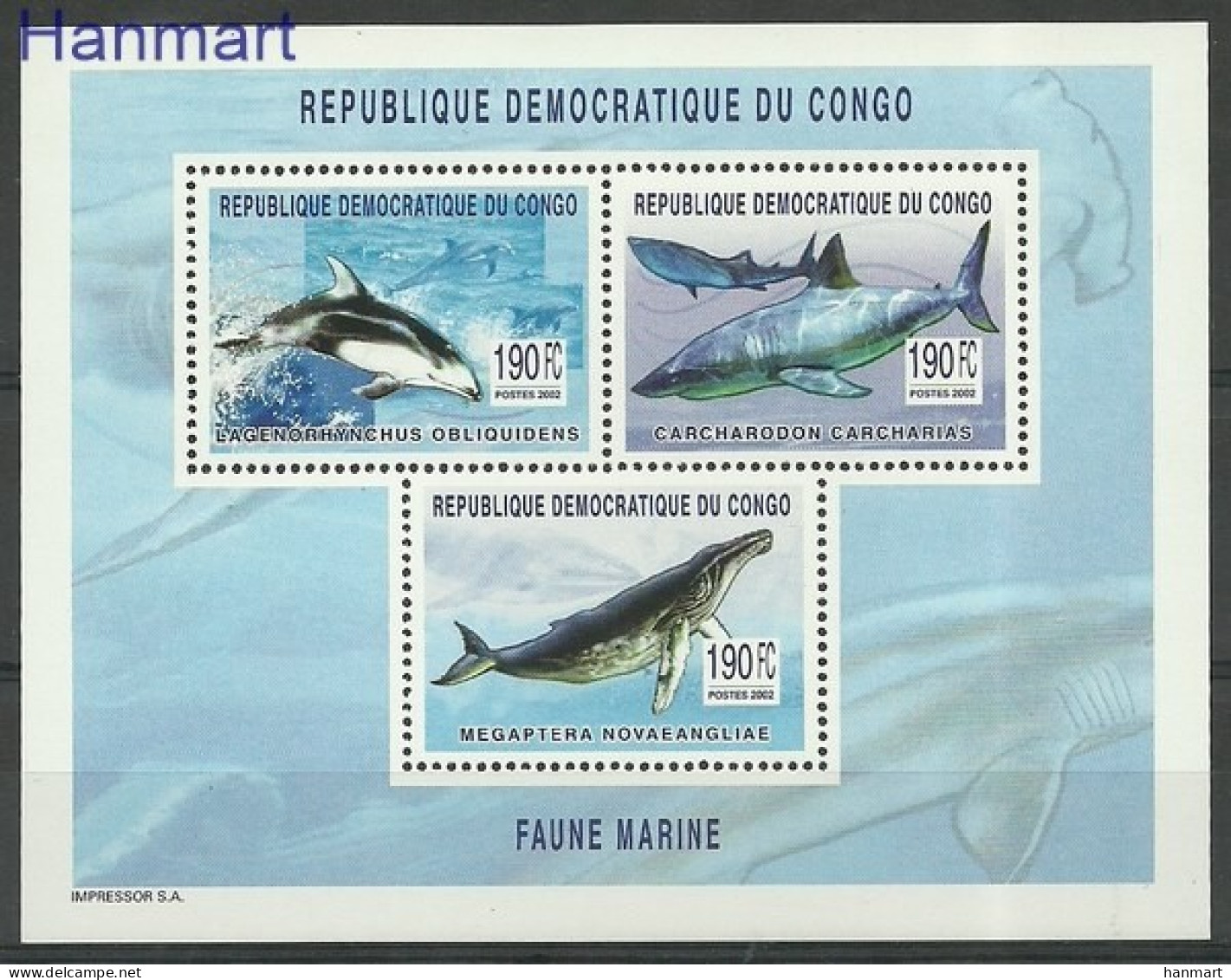 Congo, Democratic Republic (Kinshasa) 2003 Mi 1749-1751 MNH  (ZS6 ZREark1749-1751) - Sonstige & Ohne Zuordnung