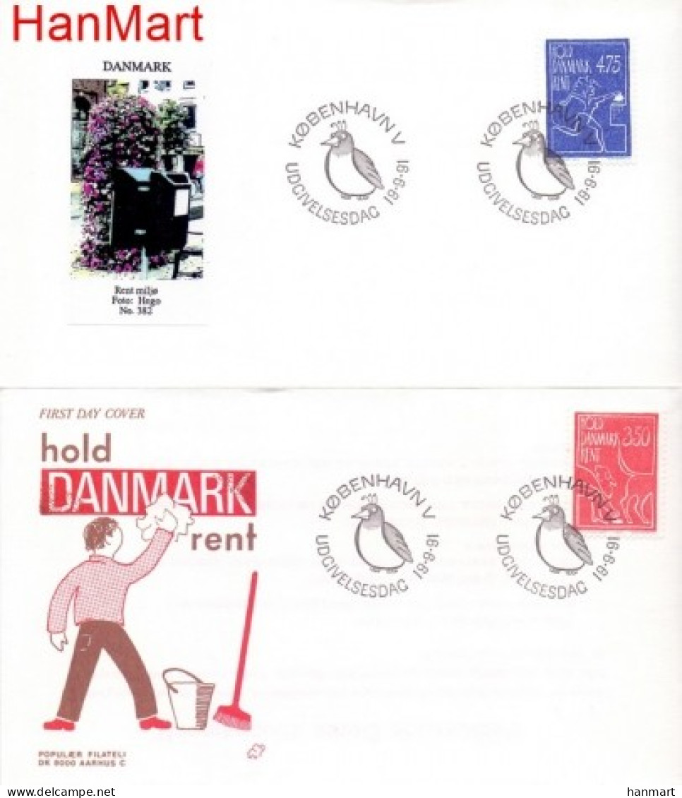 Denmark 1991 Mi 1010-1011 FDC  (FDC ZE3 DNM1010-1011) - Fattoria