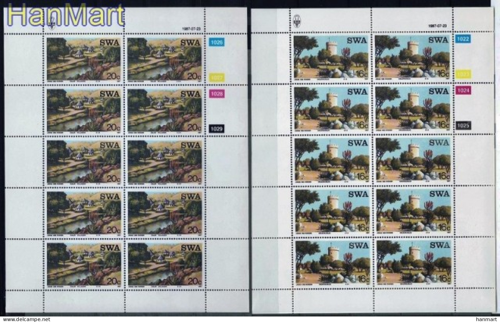 South-West Africa 1987 Mi 609-612 MNH  (ZS6 NMBark609-612) - Andere