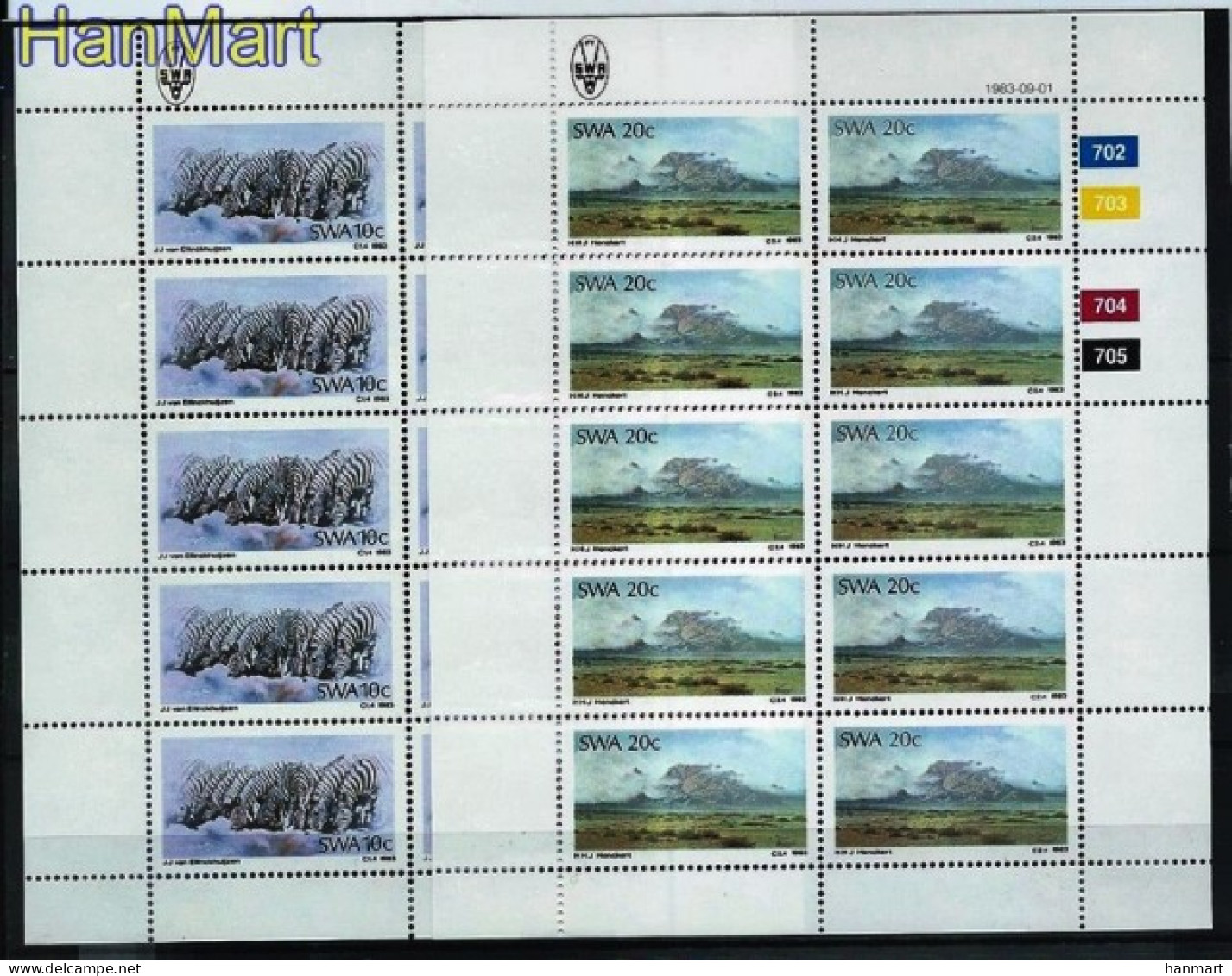 South-West Africa 1983 Mi 541-544 MNH  (ZS6 NMBark541-544) - Other & Unclassified