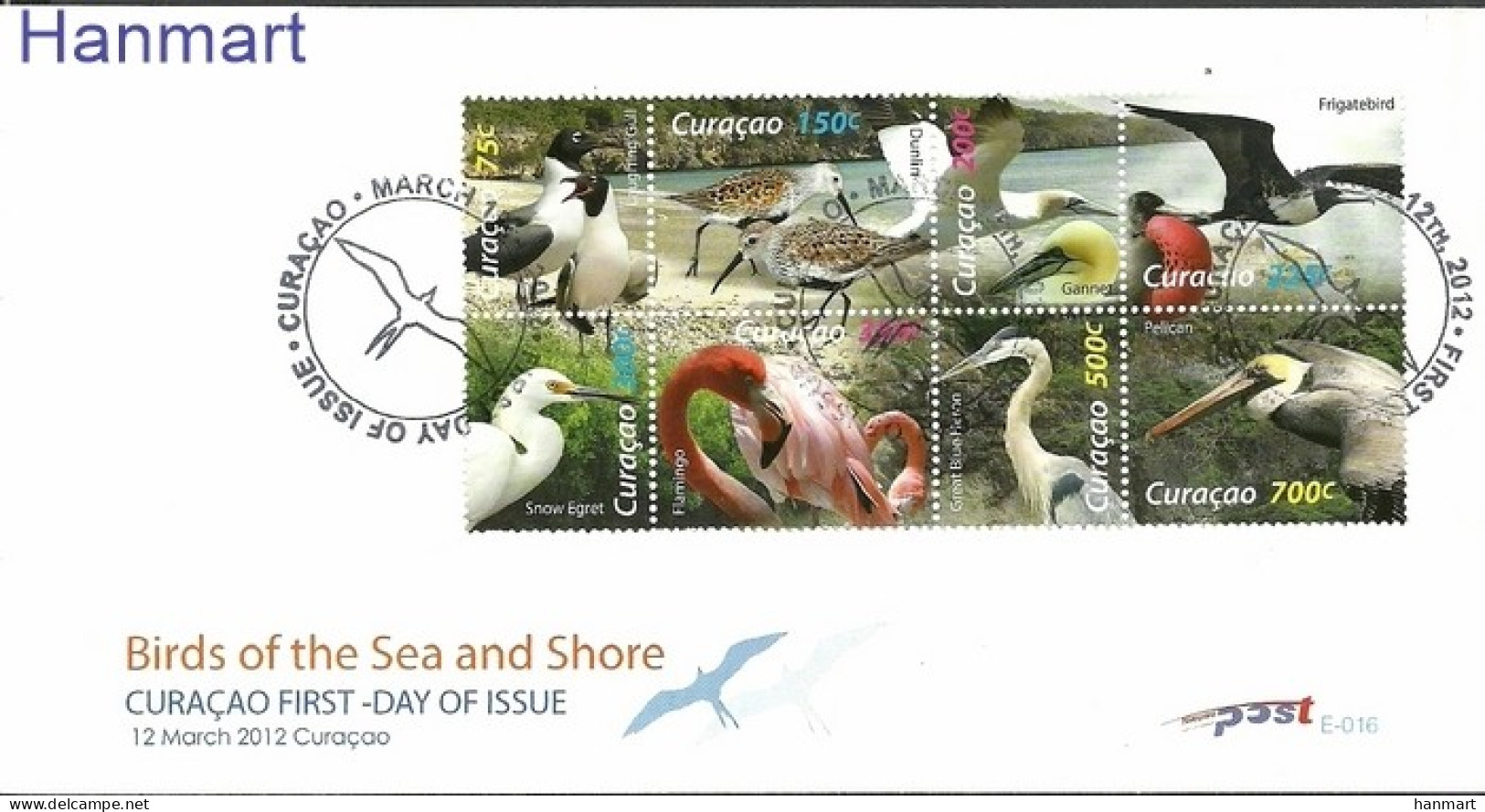 Curacao 2012 Mi 84-91 FDC  (FDC ZS2 CRC84-91) - Other & Unclassified