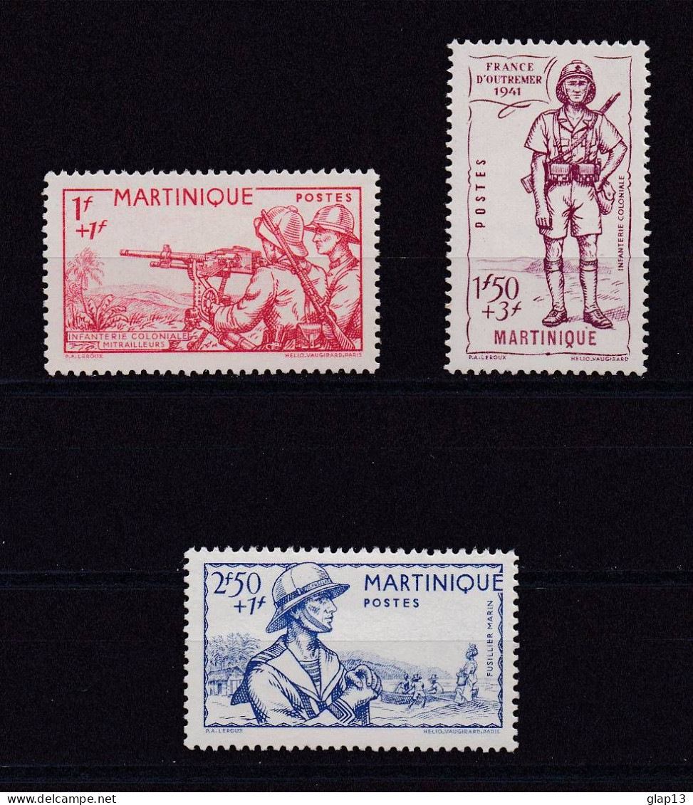 MARTINIQUE 1941 TIMBRE N°186/88 NEUF** DEFENSE DE L'EMPIRE - Neufs