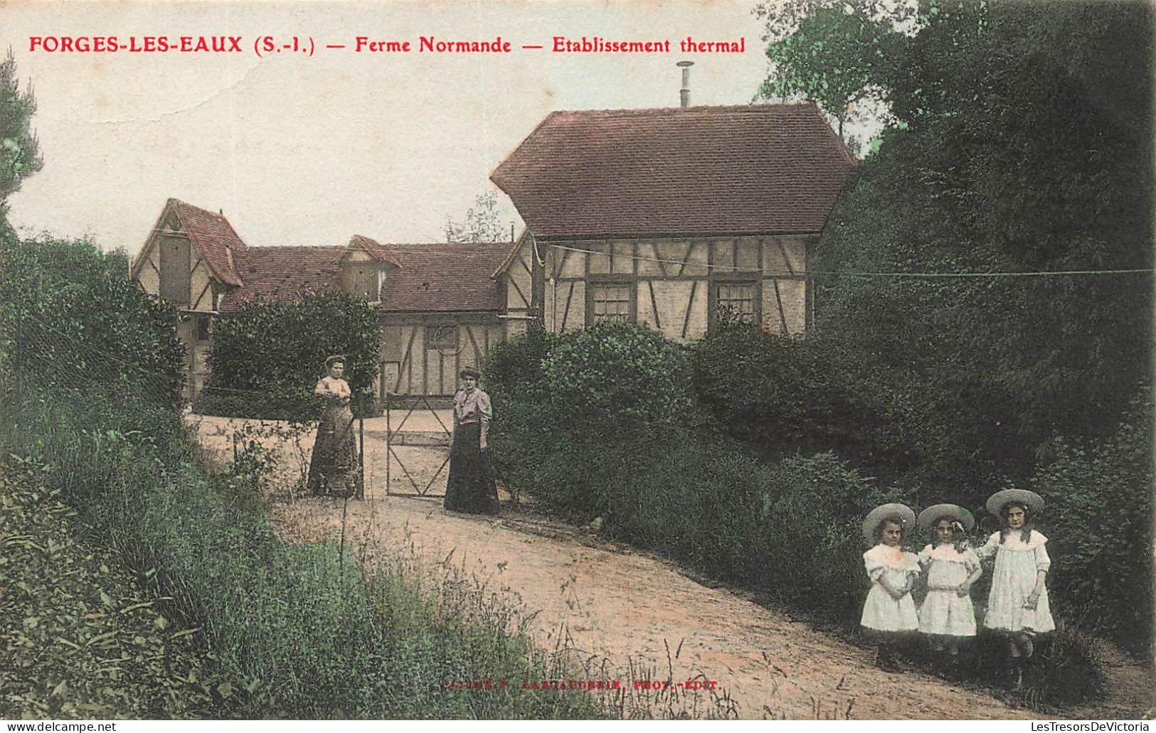 FRANCE - Forges Les Eaux - Ferme Normande - Etablissement Thermal - Carte Postale Ancienne - Forges Les Eaux