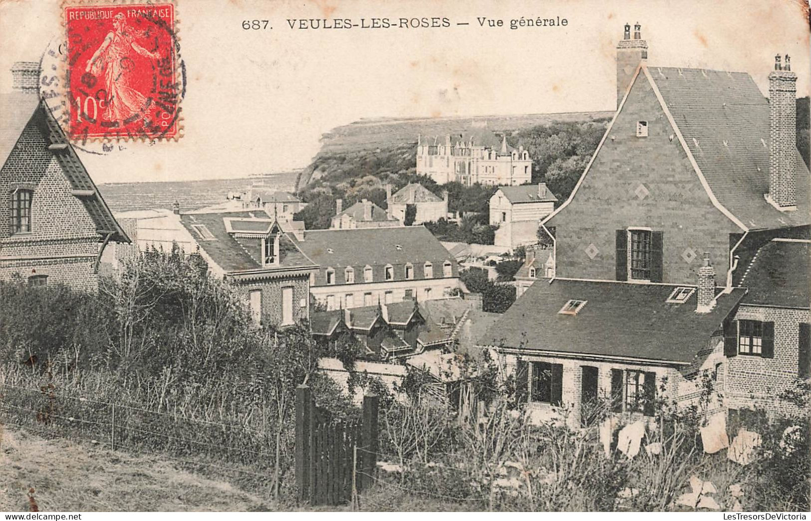 FRANCE - Veules Les Roses - Vue Générale De La Ville - Carte Postale Ancienne - Veules Les Roses