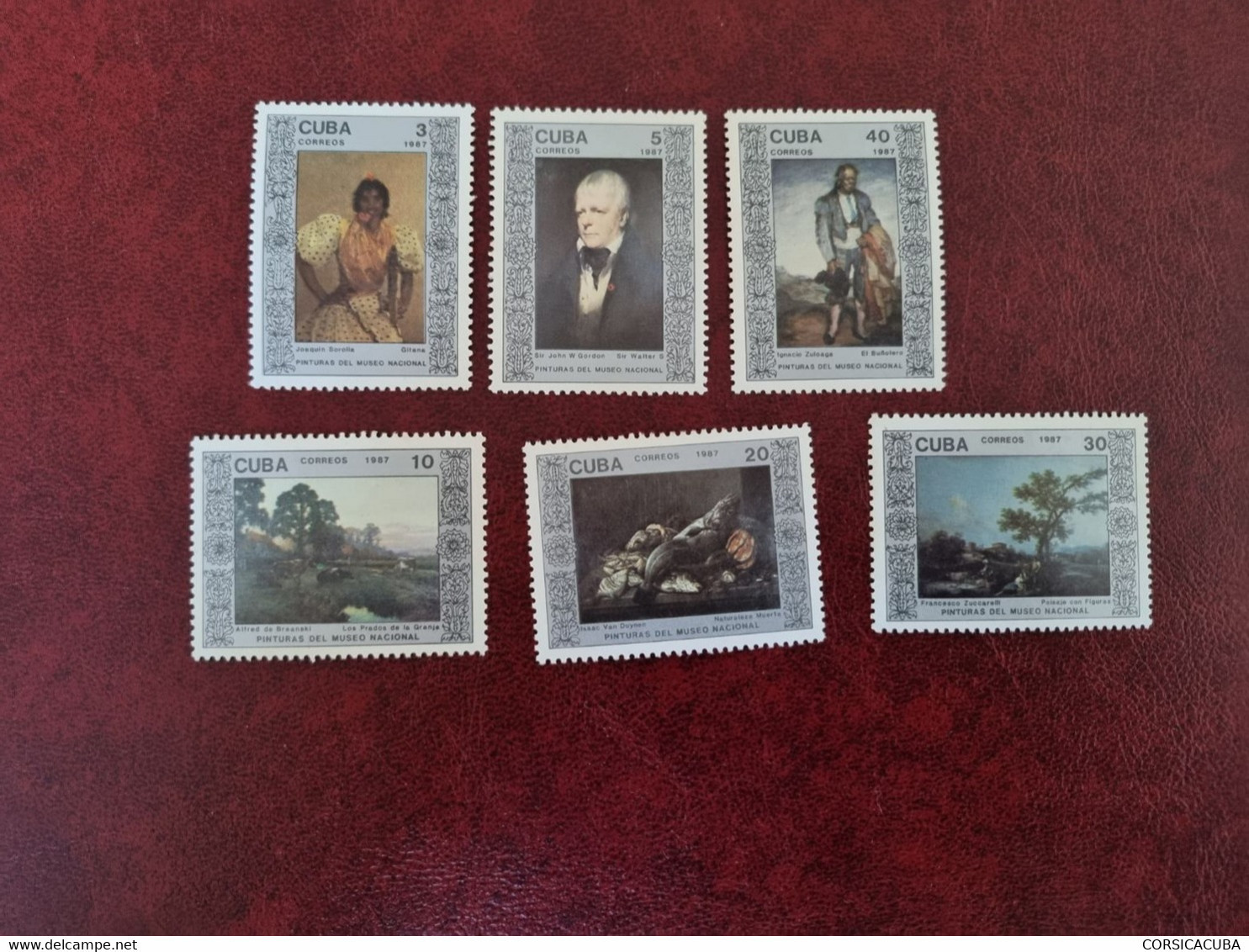 CUBA  NEUF  1987  PINTURAS  MUSEO  NACIONAL //  PARFAIT  ETAT  //  1er  CHOIX  // Avec Sa Gomme - Unused Stamps