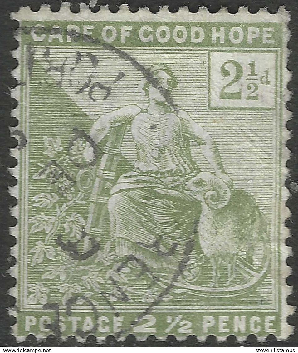Cape Of Good Hope (CoGH). 1892 Hope. 2½d Used. SG 56. M4120 - Cap De Bonne Espérance (1853-1904)