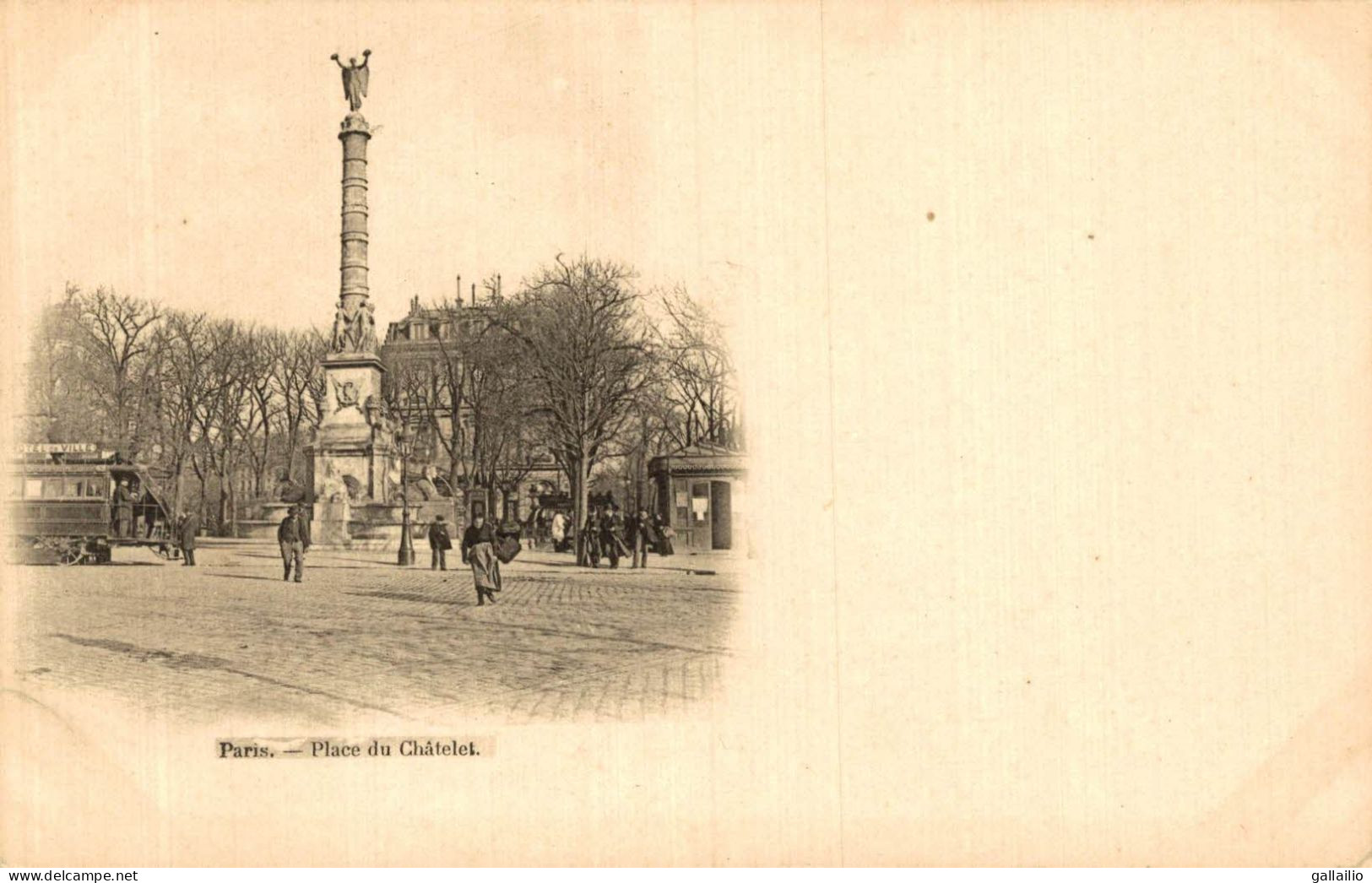 PARIS LA PLACE DU CHATELET - Plazas