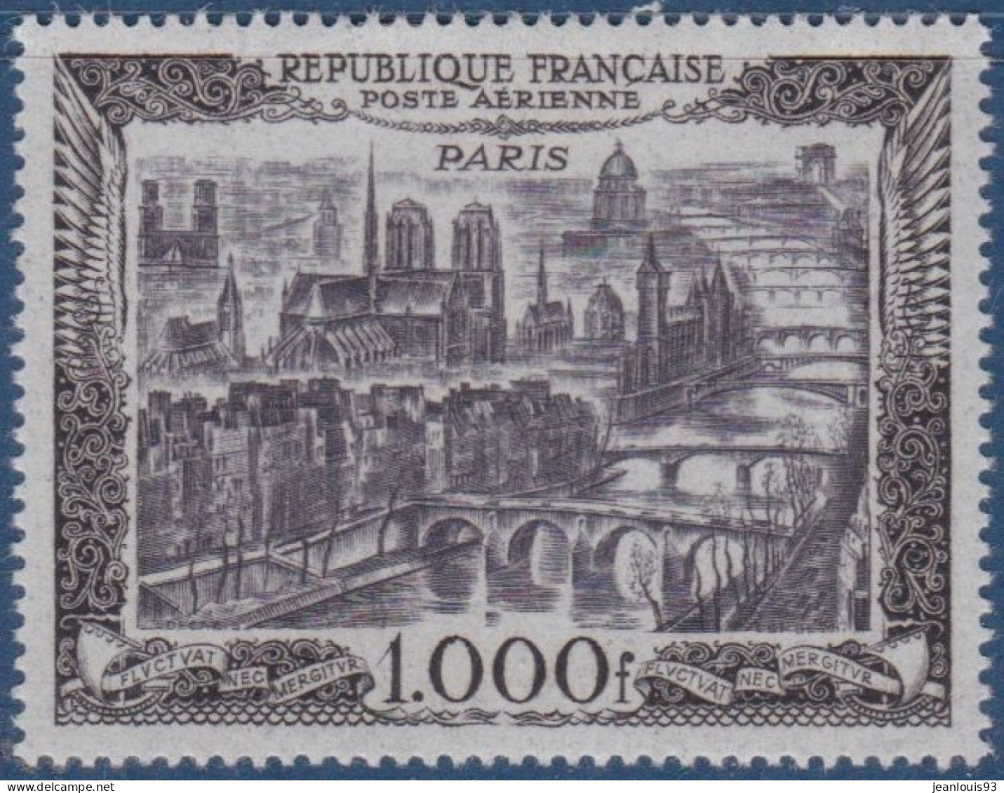 FRANCE - PA 29  PARIS 1000F NEUF AVEC CHARNIERE PROPRE COTE 95 EUR - 1927-1959 Neufs