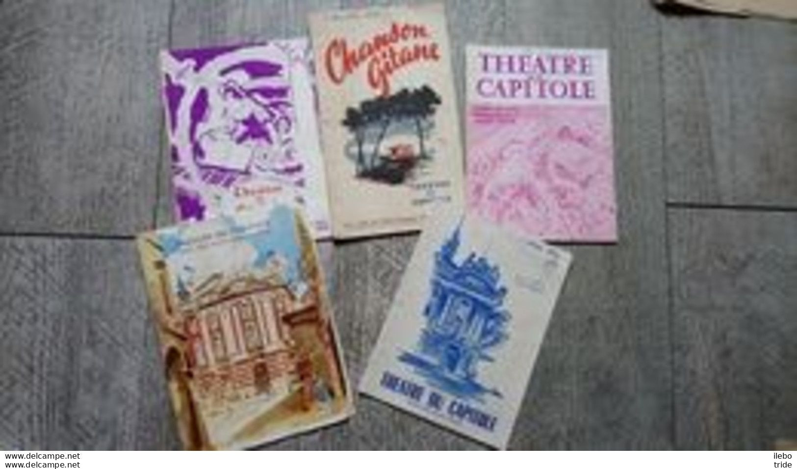 Lot 5 Programmes Toulouse Théâtre Du Capitole Directeur Izard Années 1950 Programme Chanson Gitane - Programme