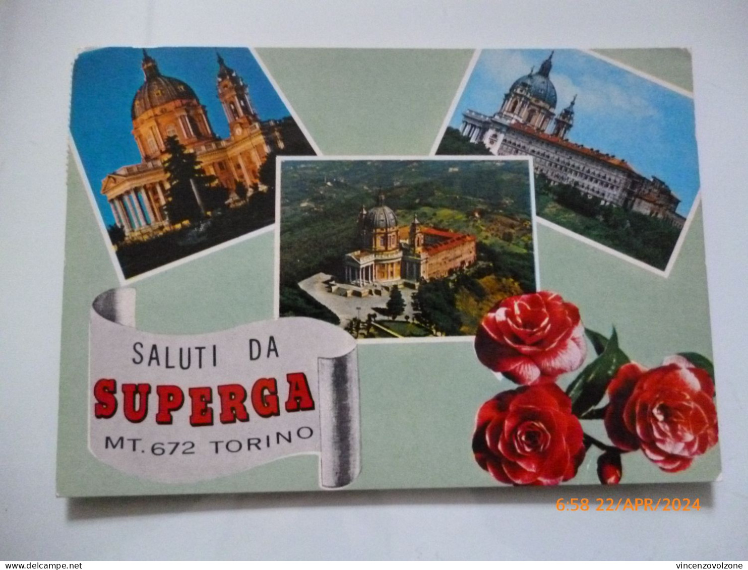 Cartolina Viaggiata "Saluti Da SUPERGA" 1982 - Altri Monumenti, Edifici