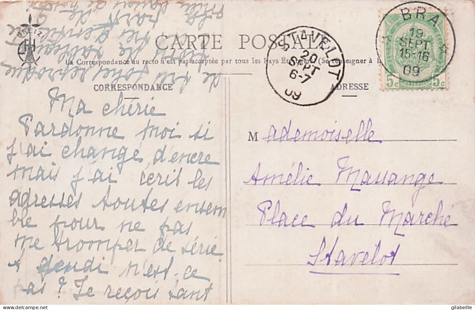 Theatre - Fleur d' Ajonc - Pièce de Th. Botrel - lot 8 cartes - 1909