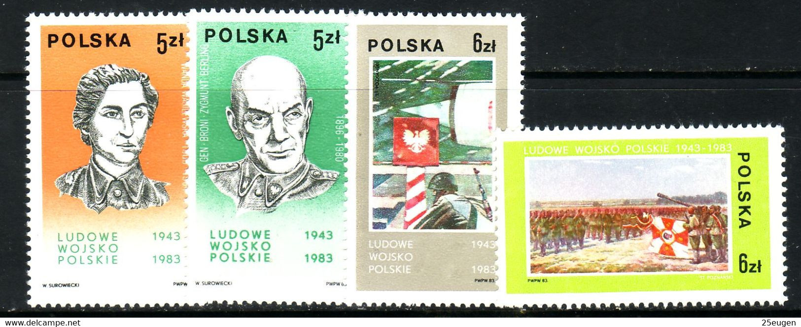 POLAND 1983 MICHEL NO 2883 - 2886 MNH - Nuevos