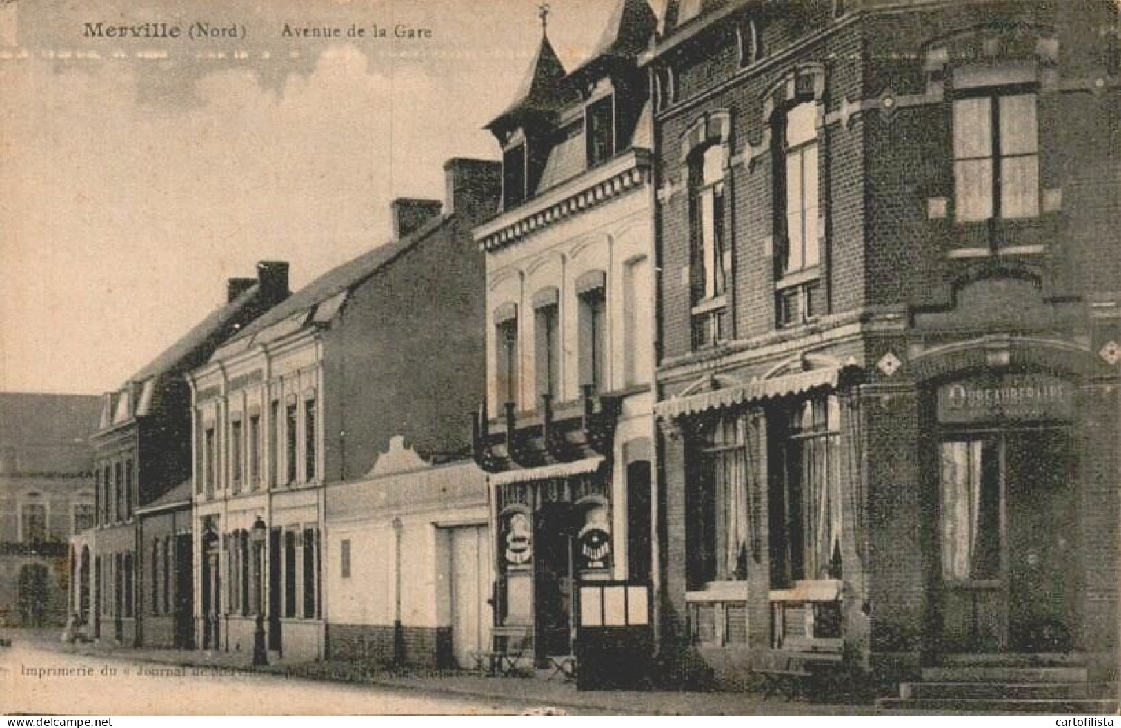 MERVILLE (59) - Avenue De La Gare  ( 2 Scans ) - Merville