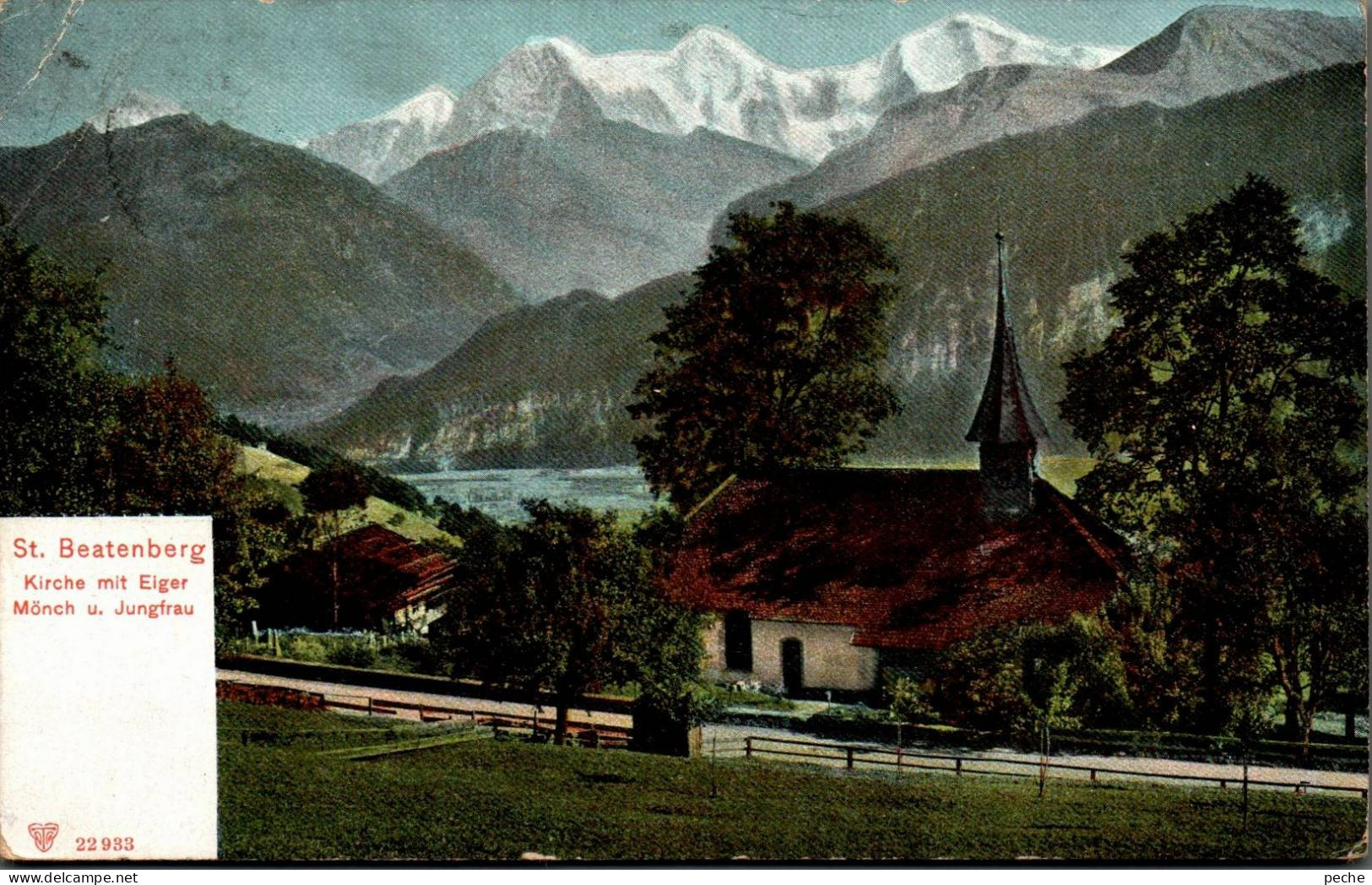 N°514 W -cpa St Beatenberg -kirche Mit Eiger- - Beatenberg