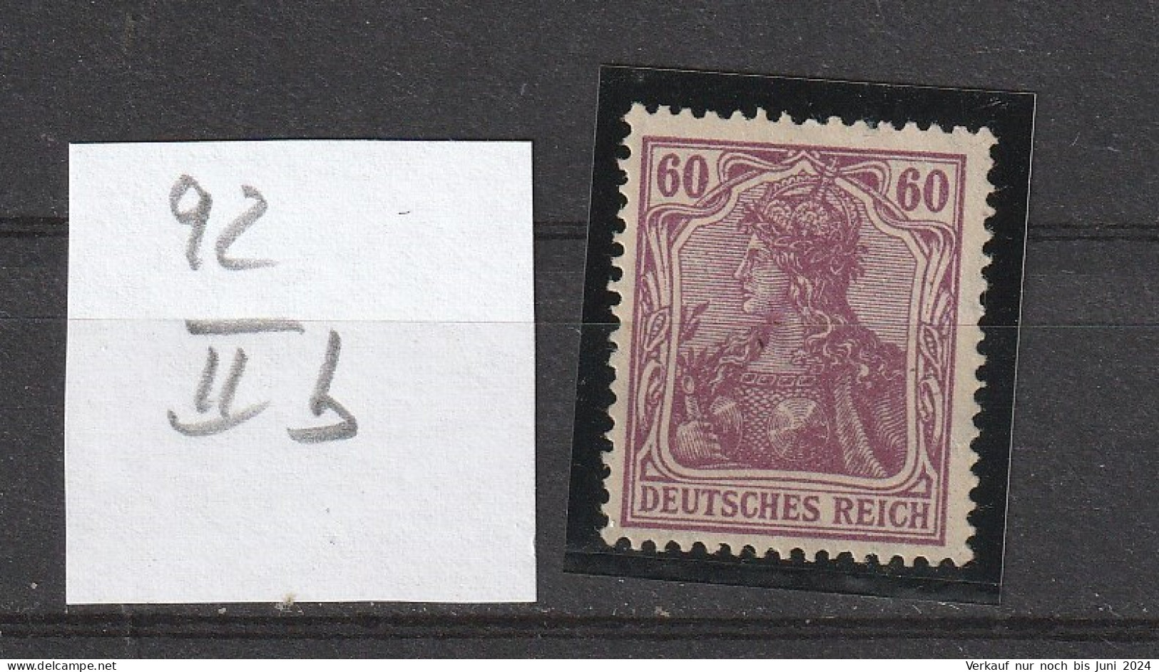 MNR. 92 II B **/MNH Gepr. - Neufs