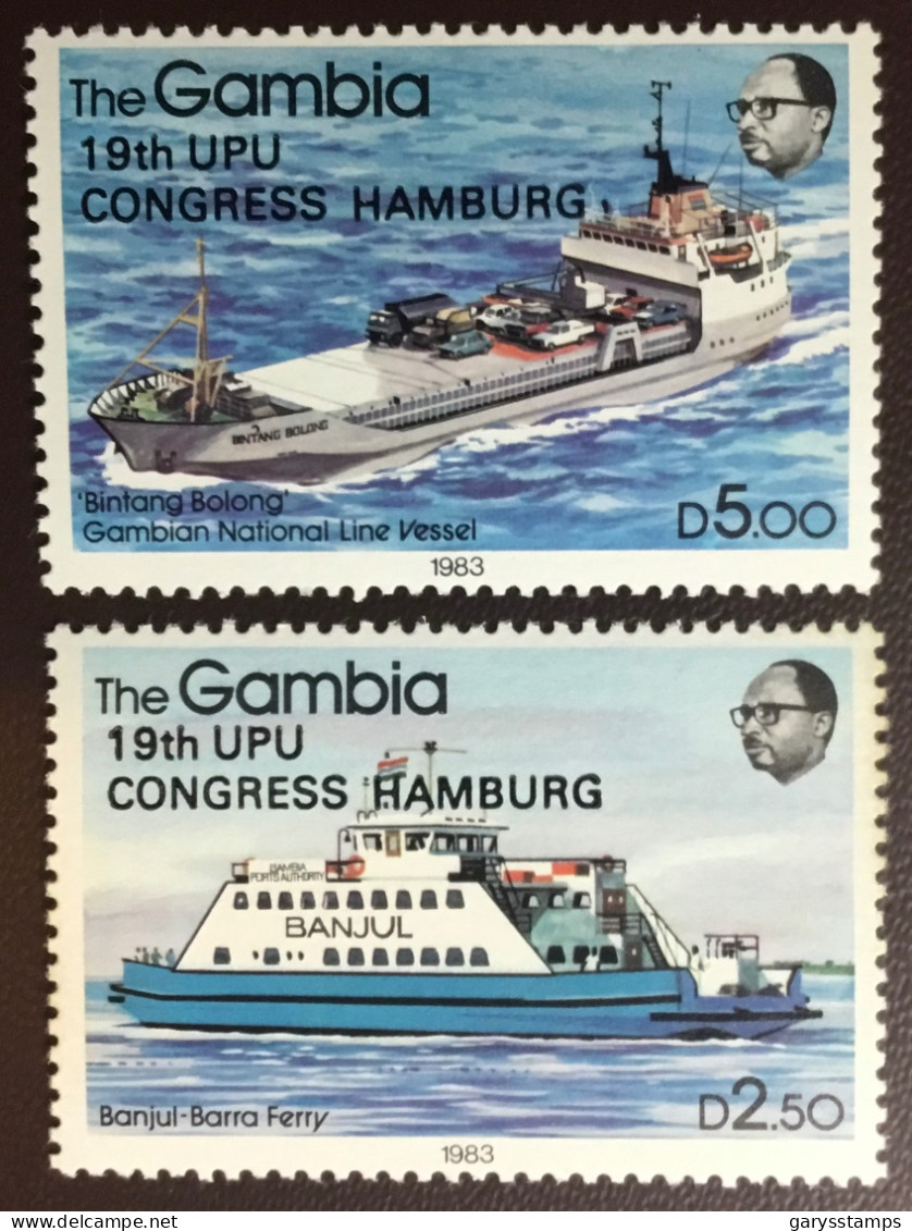 Gambia 1984 UPU Congress River Boats Ships MNH - Gambie (1965-...)