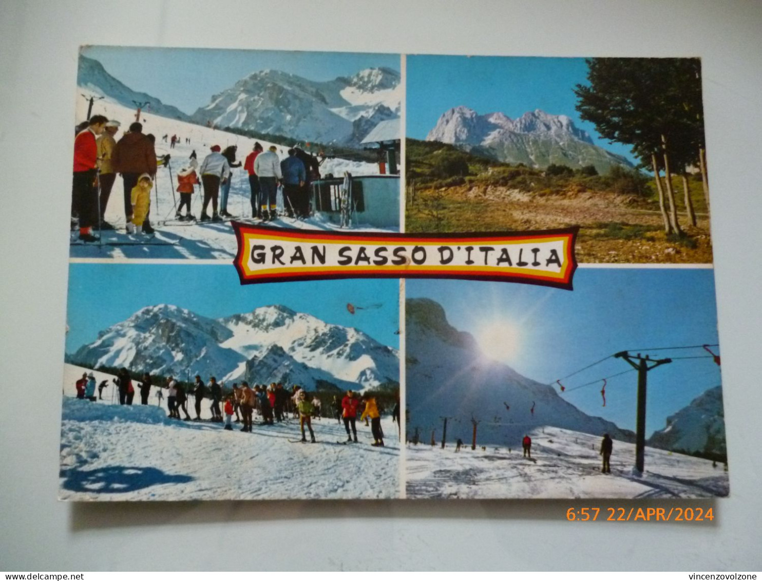 Cartolina Viaggiata "GRAN SASSO D'ITALIA" Vedutine 1975 - L'Aquila