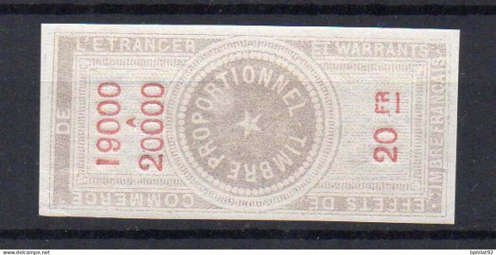 !!! FISCAL, EFFETS DE COMMERCE N°120 NEUF * - Timbres