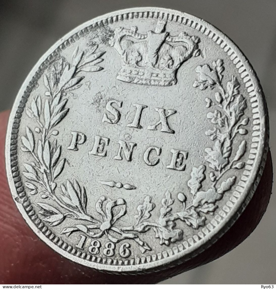 Monnaie 6 Pence 1886 Victoria TB - Autres & Non Classés