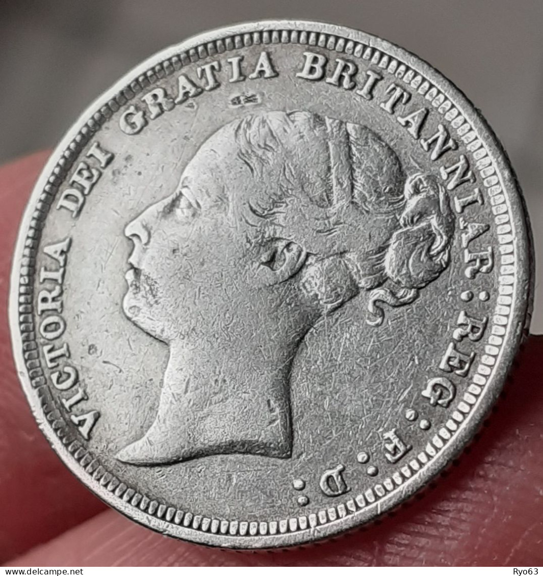 Monnaie 6 Pence 1886 Victoria TB - Autres & Non Classés