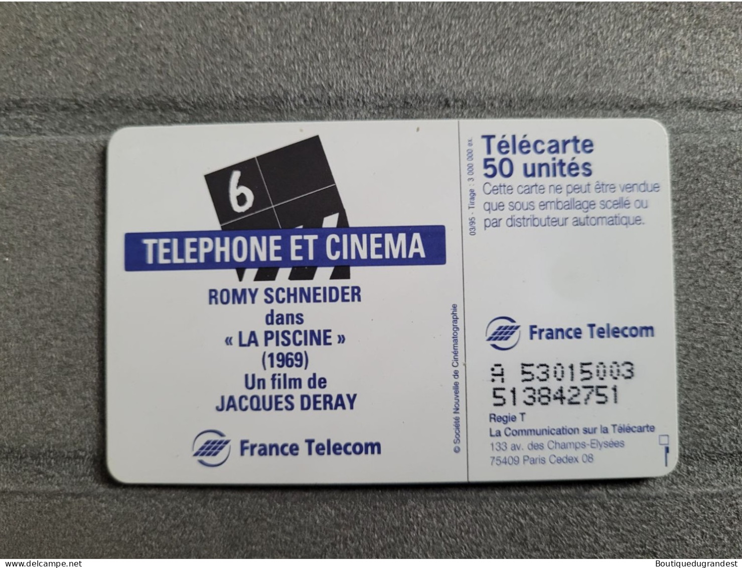 Télécarte 50 Romy Schneider - Cine