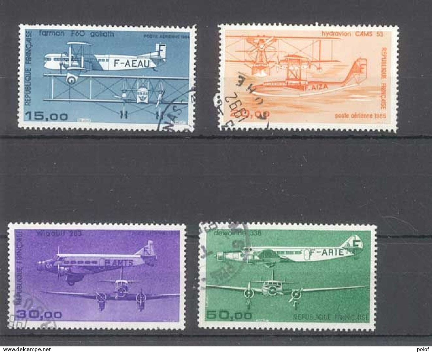 POSTE AERIENNE - Lot De 4 Timbres (Avionst) Yvert  57 à 60 Oblitéré - - 1960-.... Gebraucht