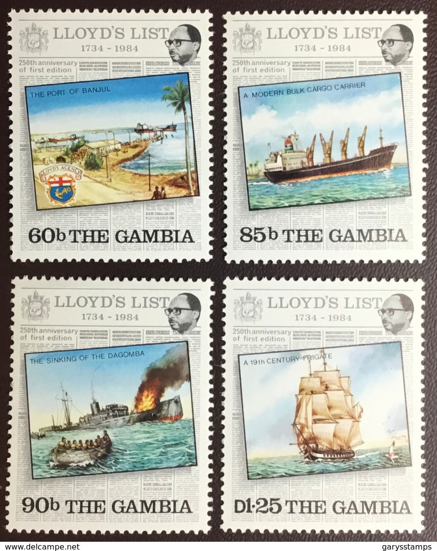 Gambia 1984 Lloyd’s List MNH - Gambia (1965-...)