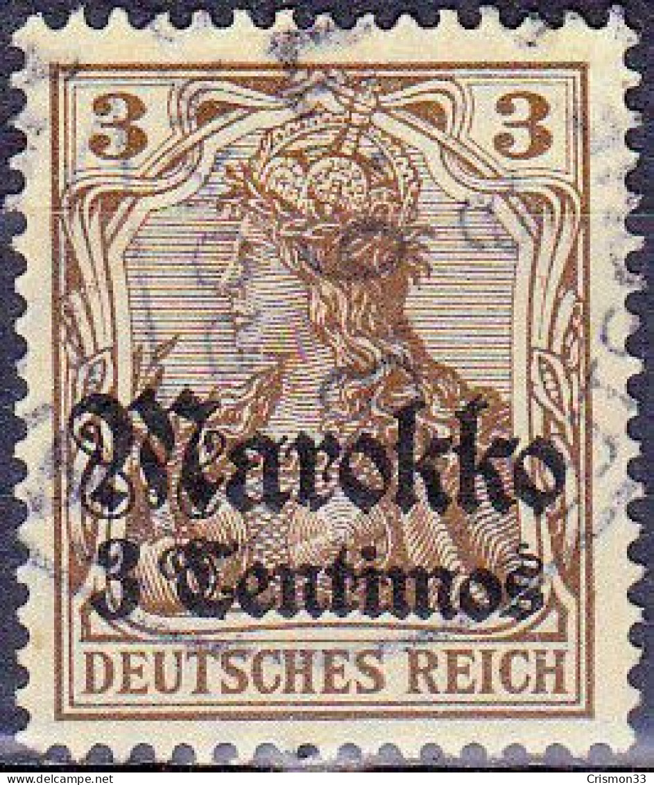 1911 - ALEMANIA - MARRUECOS - ADMINISTACION ALEMANA - GERMANIA - YVERT 45 - Deutsche Post In Marokko