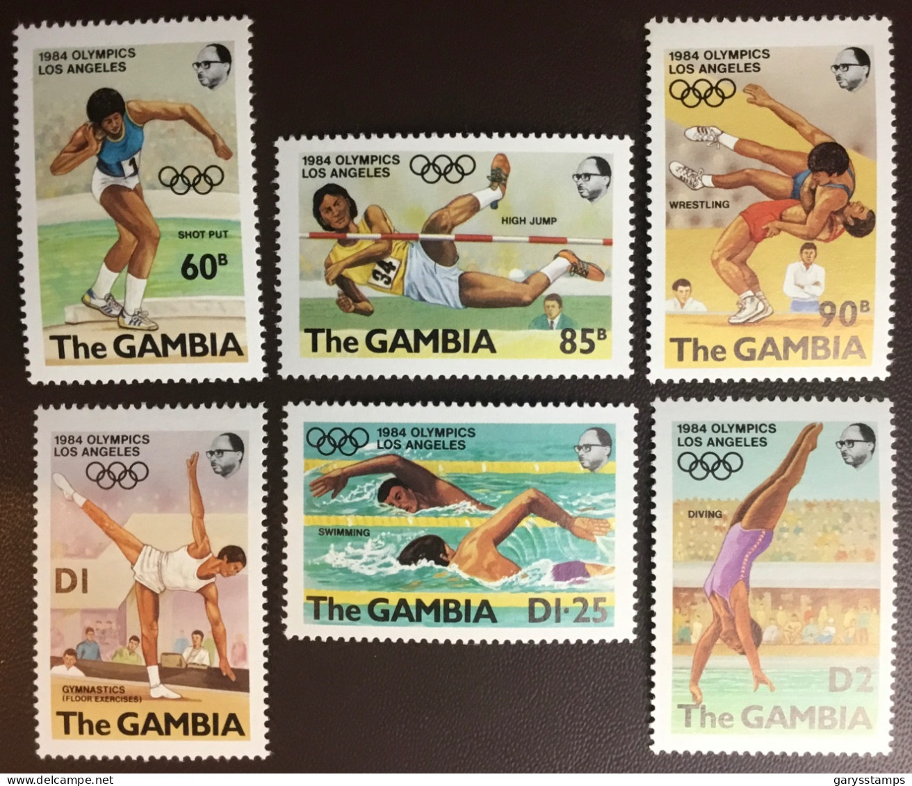 Gambia 1984 Olympic Games 1st Series MNH - Gambie (1965-...)