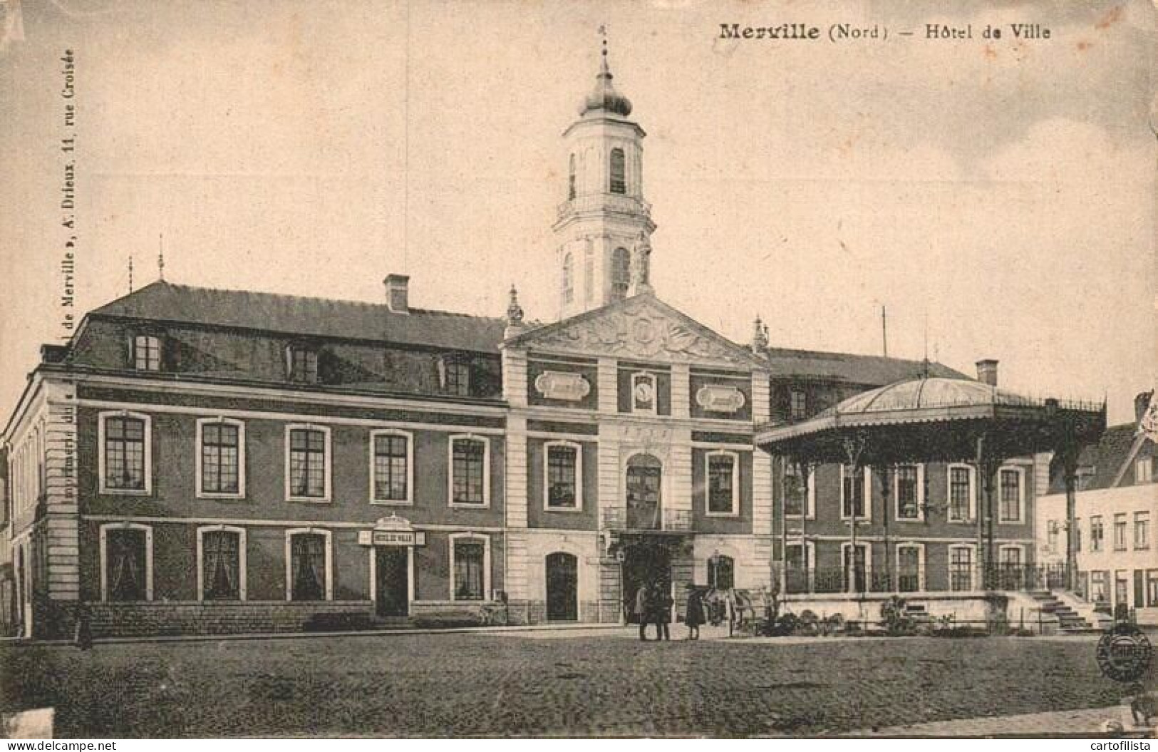 MERVILLE (59) - Hôtel De Ville  ( 2 Scans ) - Merville