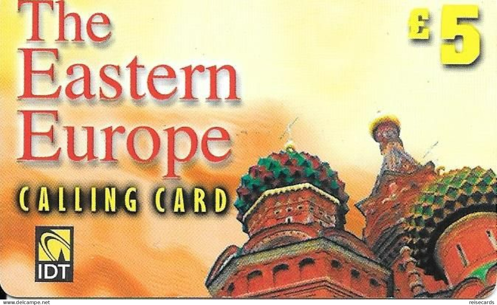 Great Britain: Prepaid IDT - The Eastern Europe 90 Days - Andere & Zonder Classificatie