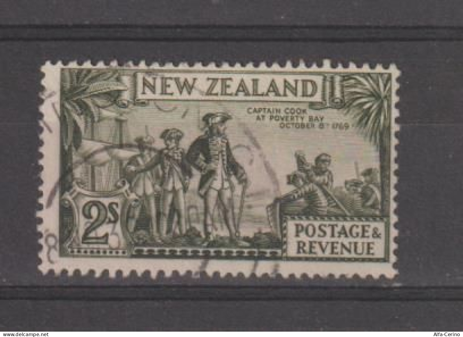 NEW  ZEALAND:  1935  CAPITAN  COOK  -  2 S. USED  STAMP  -  YV/TELL. 205 - Gebraucht