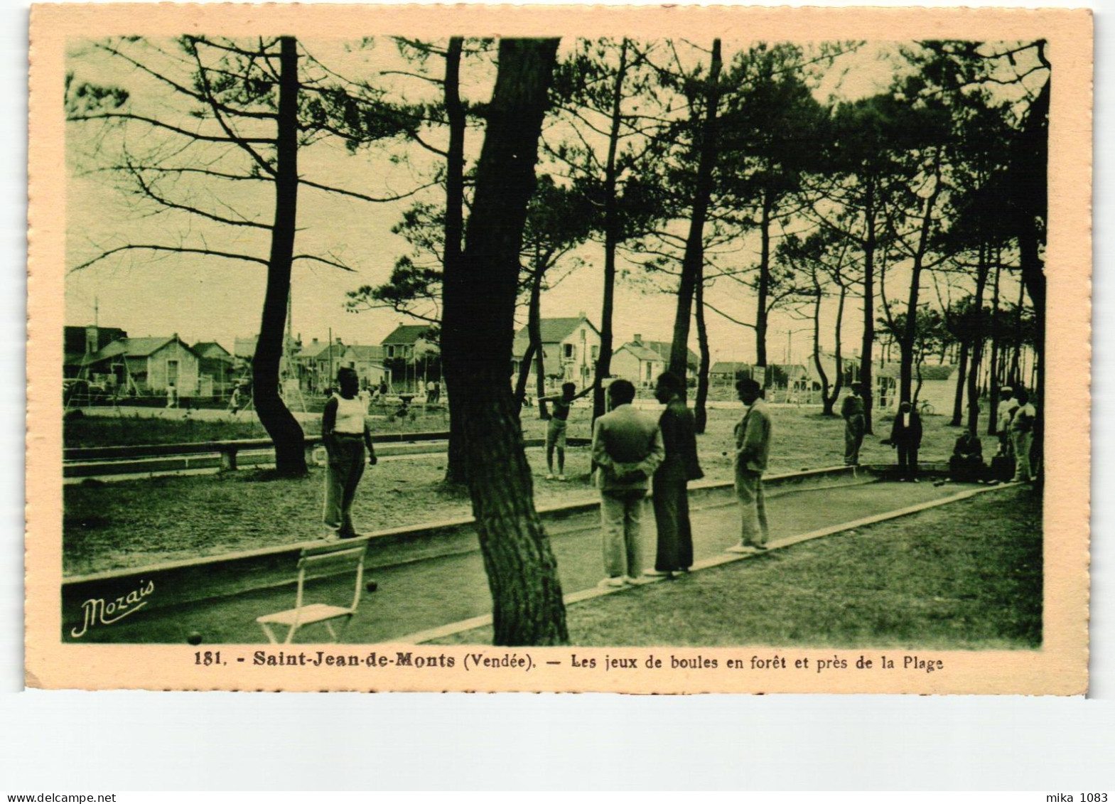 85 - Saint Jean De Monts - Les Jeux De Boules En Forêt Et Près De La Plage - Thème Pétanque - Saint Jean De Monts