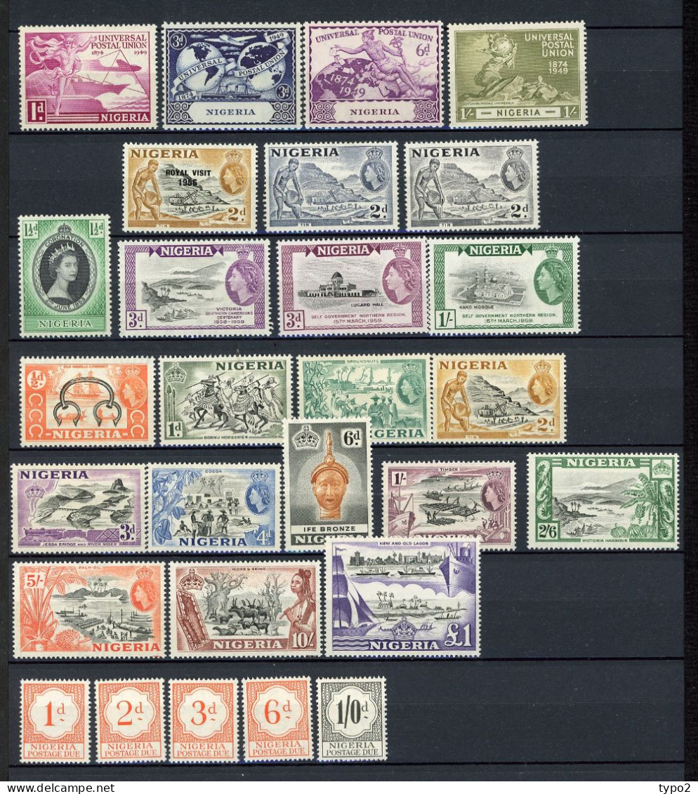 NIGERIA : PETITE COLLECTION 70 Timbres *, (o) Cote  Environ 120 Euro BE 2 Scans - Nigeria (...-1960)