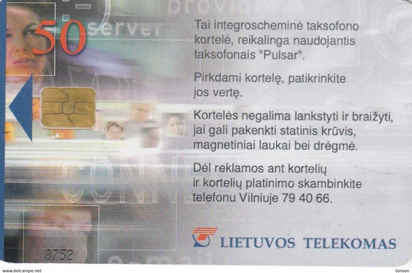 Lithuania, LTU-C32, To A New Millennium, 2 Scans. - Lituanie