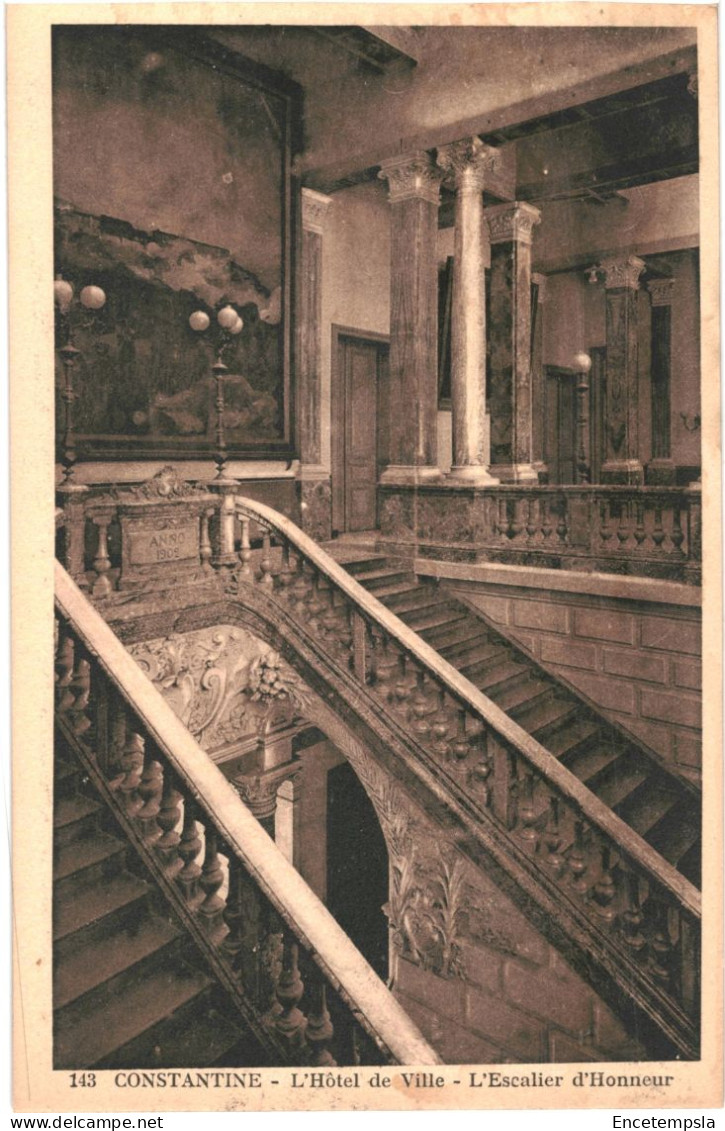 CPA Carte Postale Algérie Constantine Hôtel De Ville Escalier D'honneur  VM79897 - Constantine