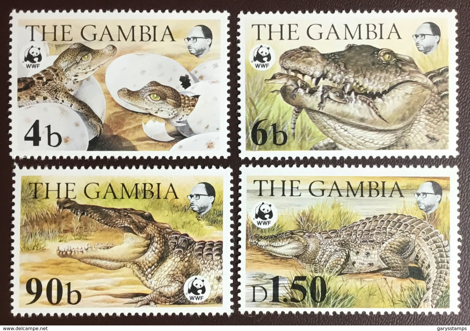 Gambia 1984 WWF Crocodile Animals MNH - Autres & Non Classés