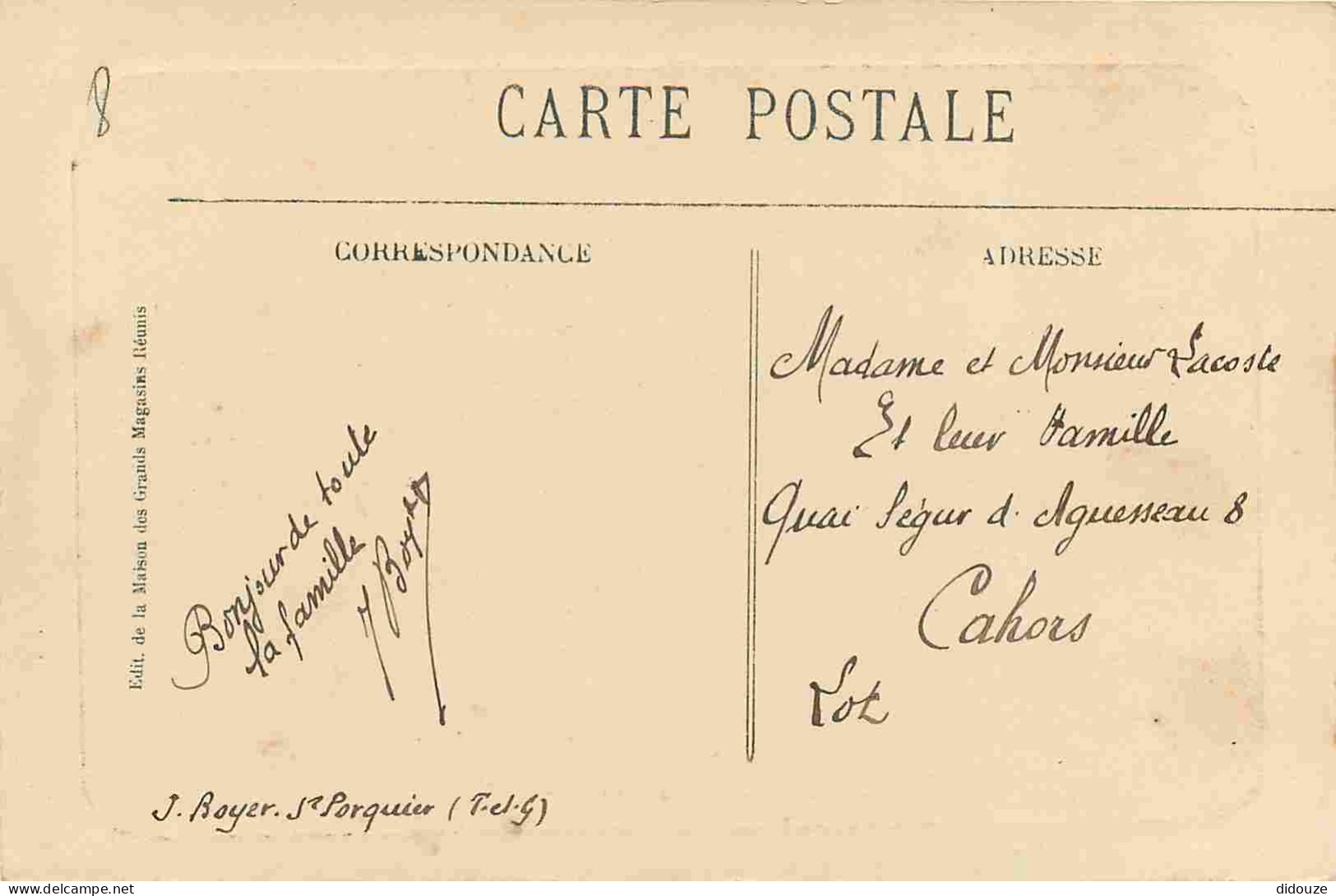 82 - Castelsarrasin - Promenade Du Château - Animée - CPA - Oblitération Ronde De 1913 - Voir Scans Recto-Verso - Castelsarrasin