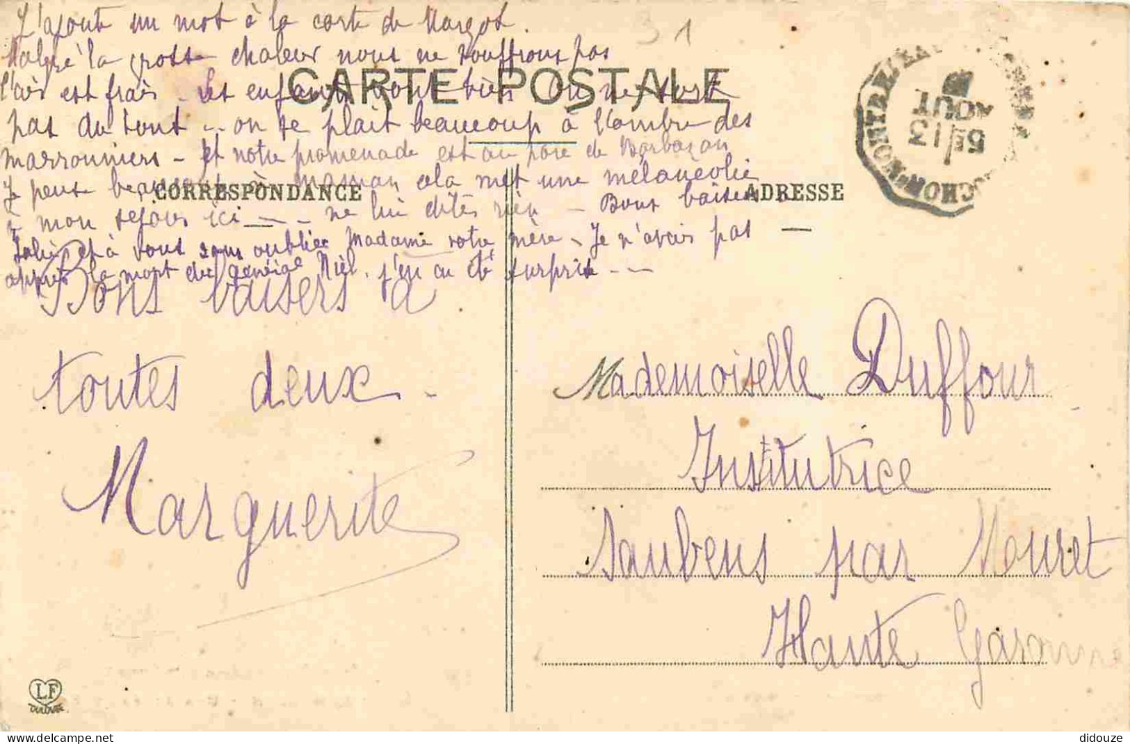 31 - Barbazan - Une Allée Du Parc - Animée - Correspondance - CPA - Voir Scans Recto-Verso - Barbazan