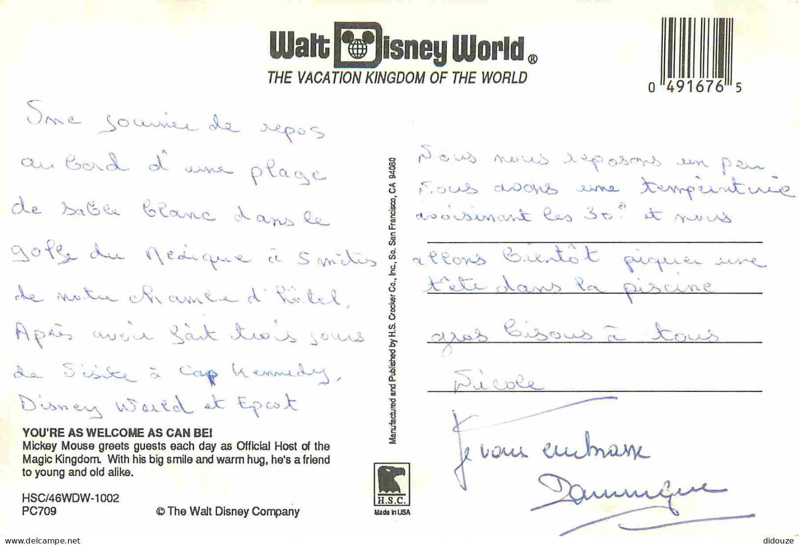 Parc D'Attractions - Walt Disney World - Mickey Mouse - CPM - Voir Scans Recto-Verso - Disneyworld